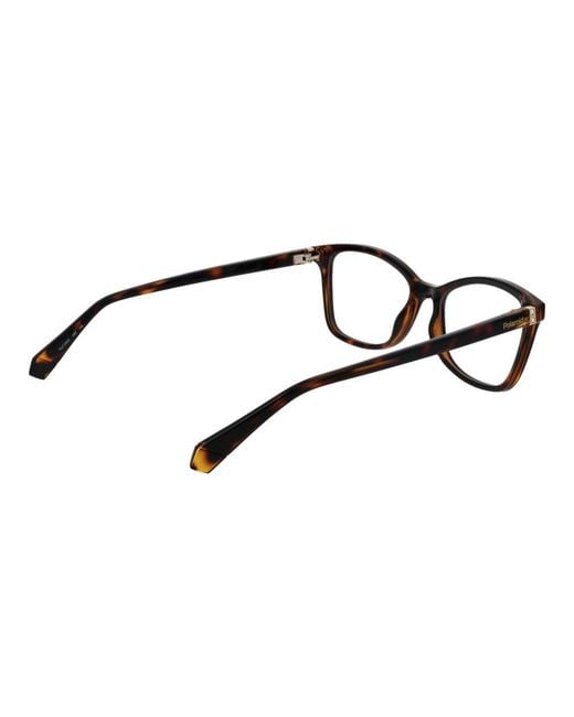 Polaroid Black Brown Polyamide Glasses (frames)