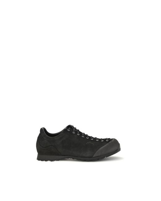 Diemme Black Calf Leather Bos Taurus Athletic Sneakers for men