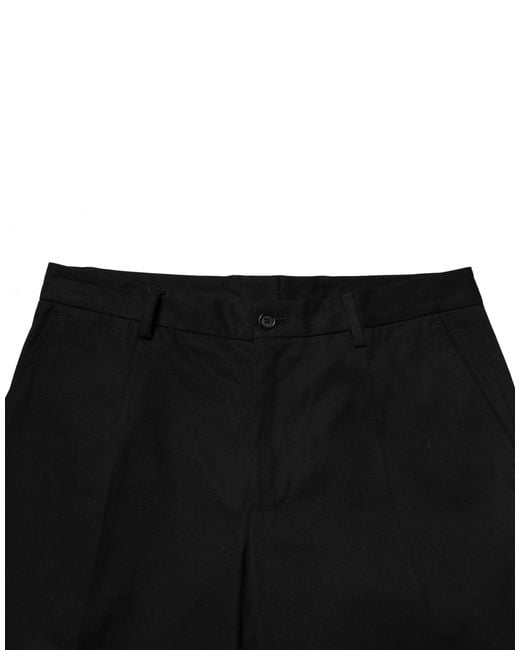 Dolce & Gabbana Black Cotton Cargo Dress Pants for men