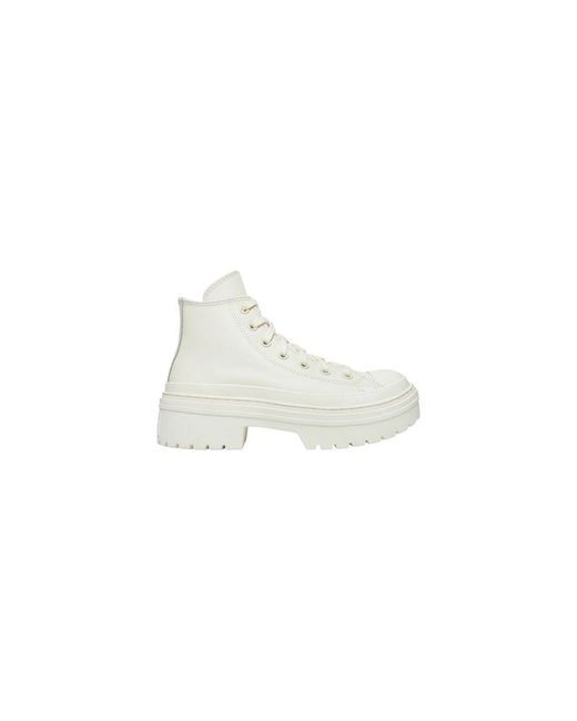 Converse White Recycled Leather High Heel Pumps