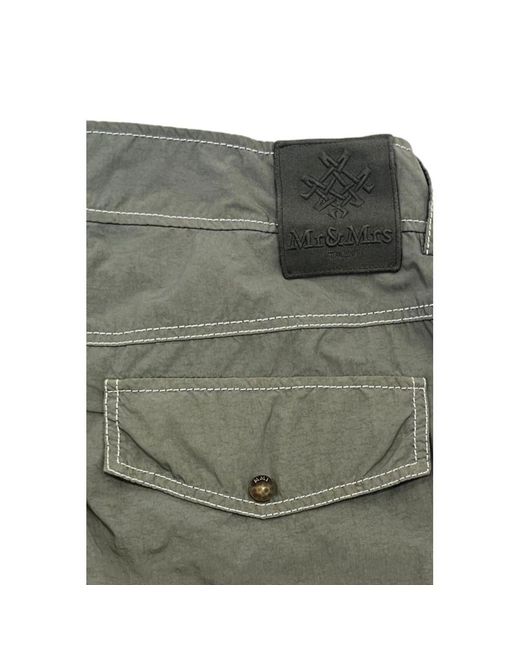 MR & MRS Green Fabric Men Pant for men