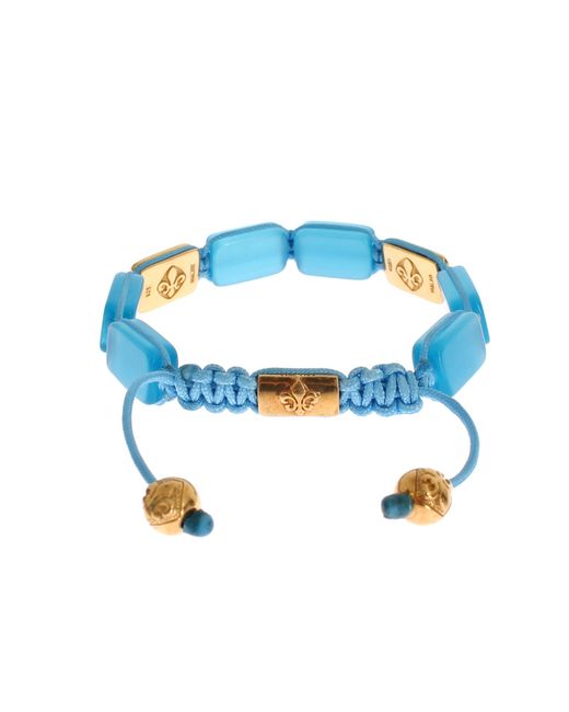 Nialaya Blue Cz Opal 18k Gold 925 Bracelet