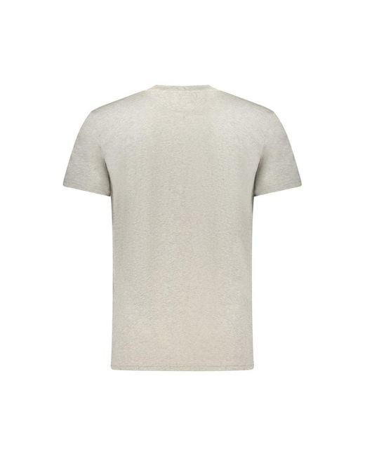 Tommy Hilfiger White Grigio Cotton Men's T for men