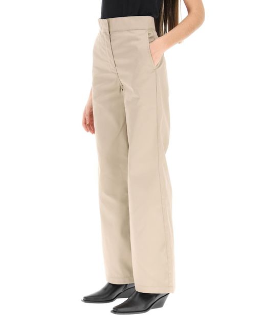 Palm Angels Natural Reversed Waistband Chino Pants