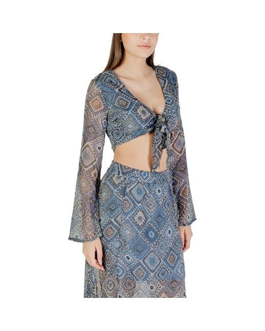 ONLY Blue Recycled Polyester Top