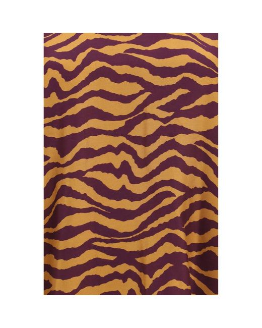 Kristina Ti Brown Orange Viscose Blouse