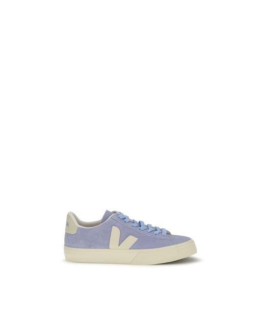 Veja Blue Calf Leather Bos Taurus Low Top Sneakers