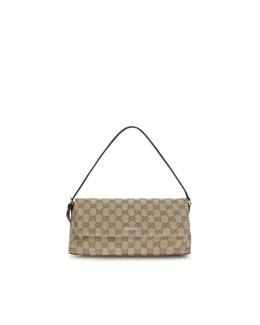 Gucci Multicolor Brown Polyester Shoulder Bag