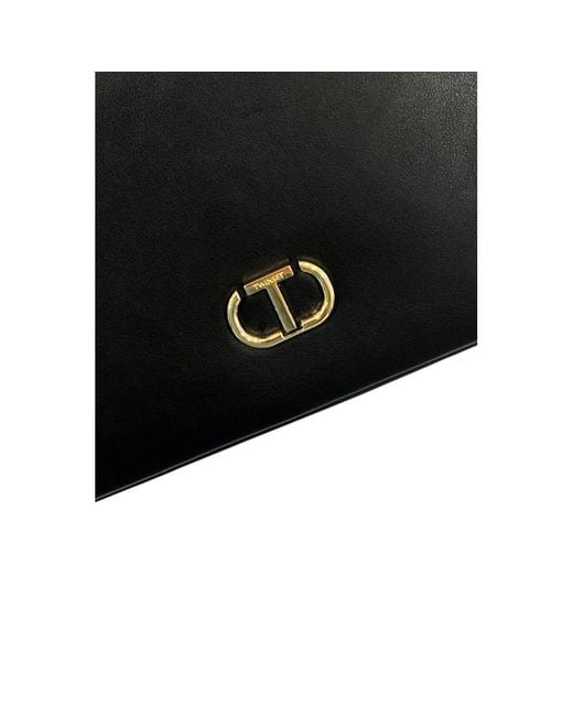 Twinset Black Pu Shoulder Bag