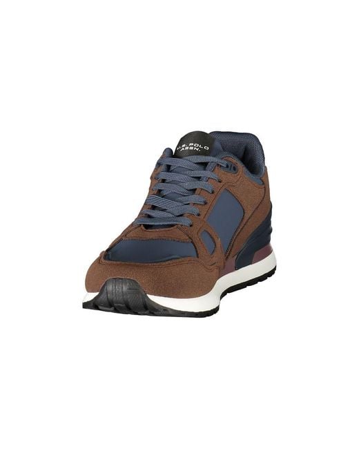 U.S. POLO ASSN. Blue Brown Polyurethane Men's Sneaker for men