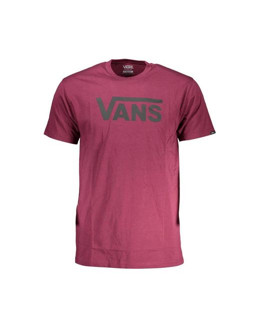 Vans Pink Purple Cotton Men T for men