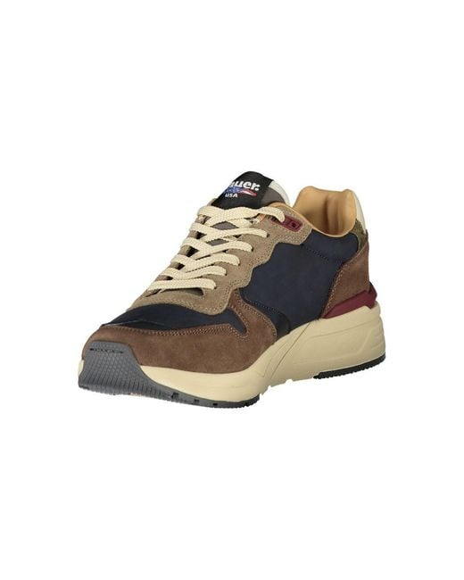 Blauer Multicolor Blue Polyurethane Men Sneaker for men