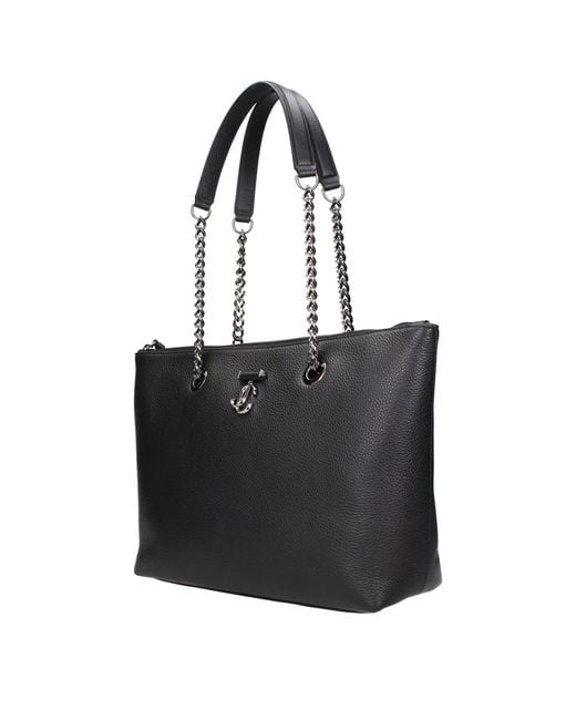 Jimmy Choo Black Leather Shoulder Bag
