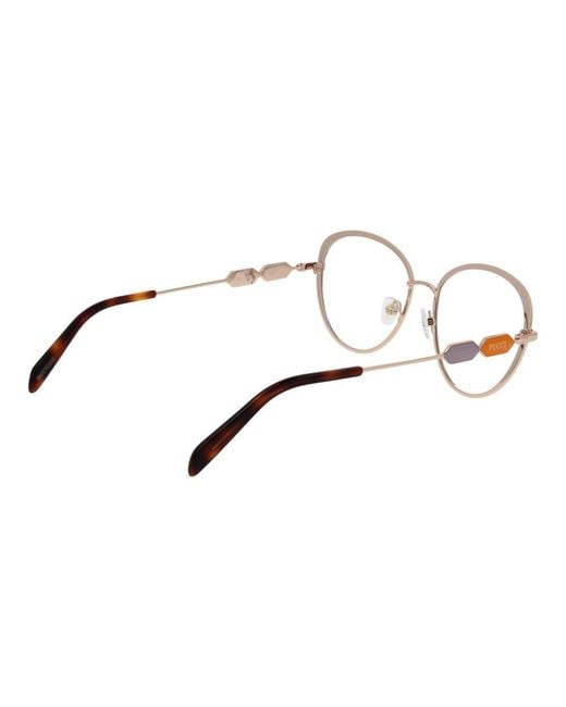 Emilio Pucci Metallic Blue Metal Glasses (frames)