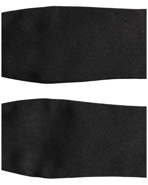 Dolce & Gabbana Men Black 100% Silk Adjustable Neck Papillon Bow Tie for men