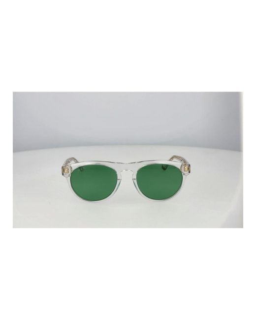 Web Green Transparent Acetate Sunglasses for men