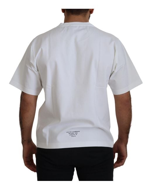 Dolce & Gabbana Gray Timeless Logo Crewneck Tee for men