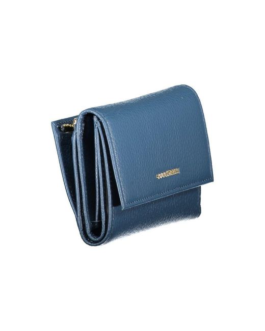 Coccinelle Blue Blu Leather Wallet