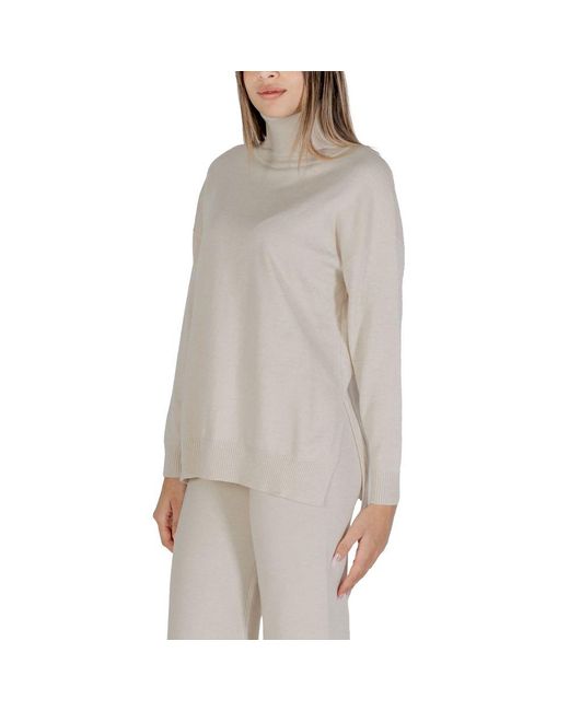 CLERÉ Gray Beige Viscose Turtleneck