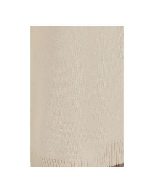 Brunello Cucinelli Natural White Cashmere Casual Pants