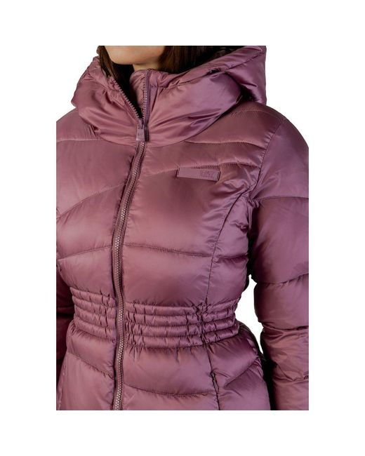 EA7 Red Purple Polyamide Bomber