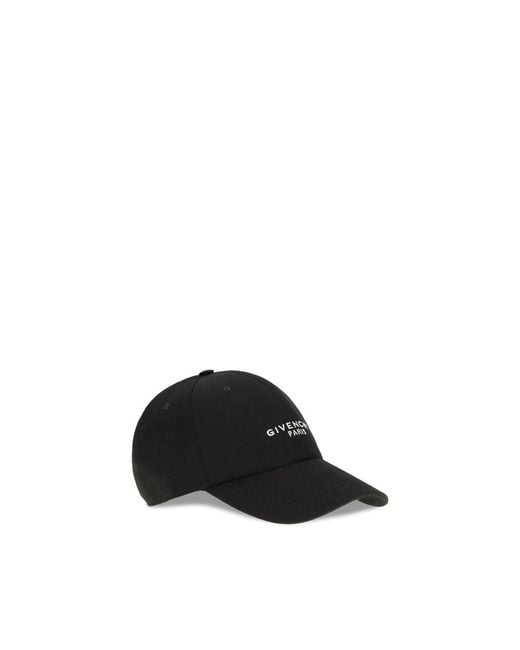 Givenchy Black Cotton Cap (baseball Hat) for men