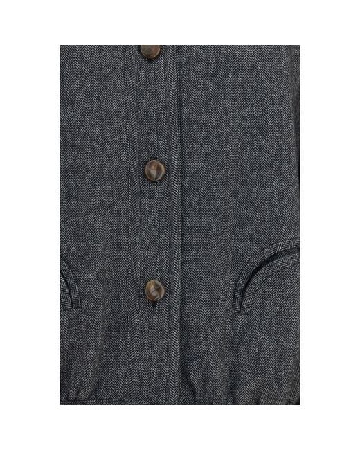 Blazé Milano Gray Wool Oves Aries Shell Jacket