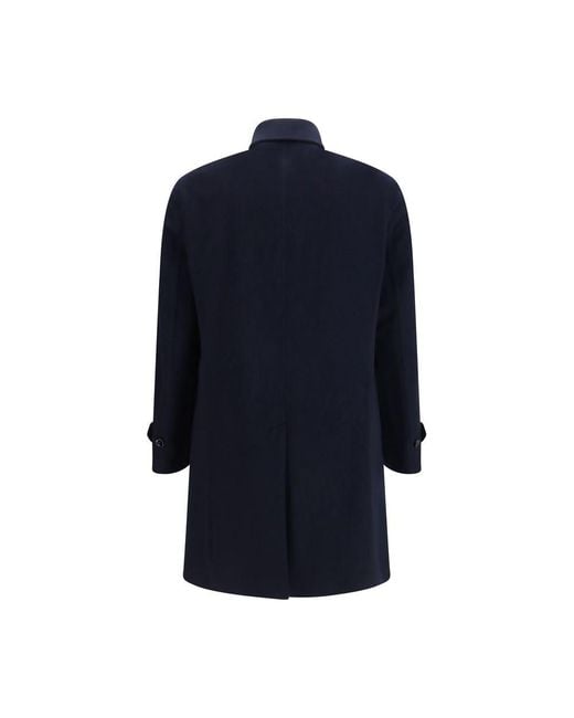 Lardini Blue Cashmere Coat for men