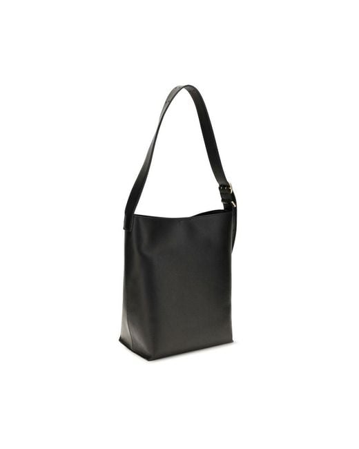 Jil Sander Black Calf Leather Bos Taurus Handbag