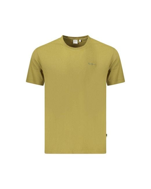 Pepe Jeans Green Cotton T-Shirt for men