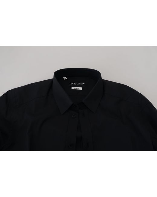 Dolce & Gabbana Blue Chic Cotton Dress Shirt for men