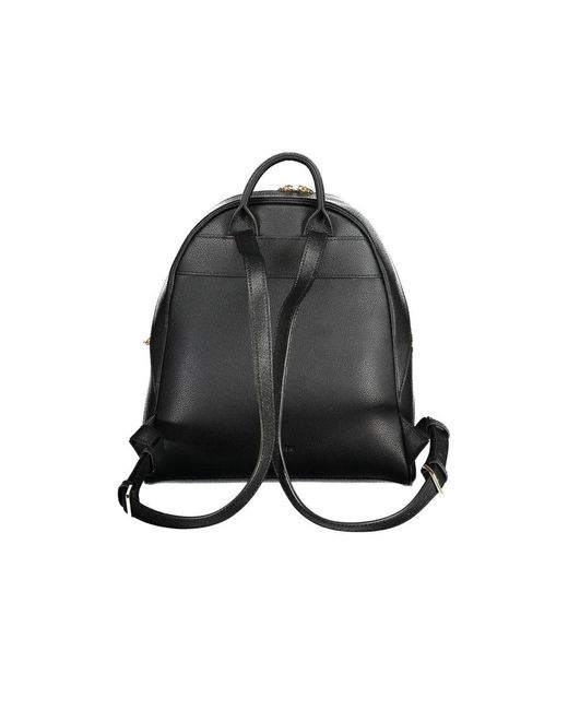 Patrizia Pepe Black Leather Backpack