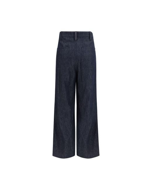 Brunello Cucinelli Blue Cotton Jeans Denim