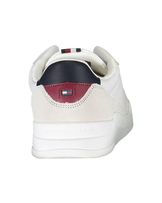 Tommy Hilfiger White Leather Men Sneaker for men