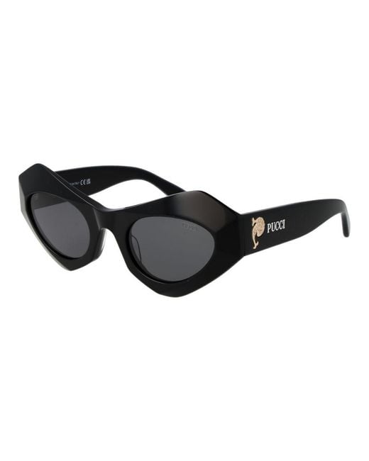 Emilio Pucci Black Plastic Sunglasses