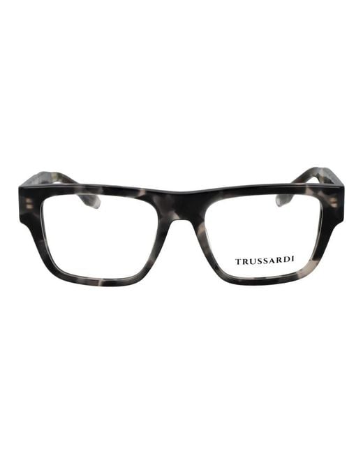 Trussardi Black Gray Acetate Glasses (frames)