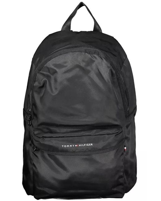 Tommy Hilfiger Black Polyester Backpack for men