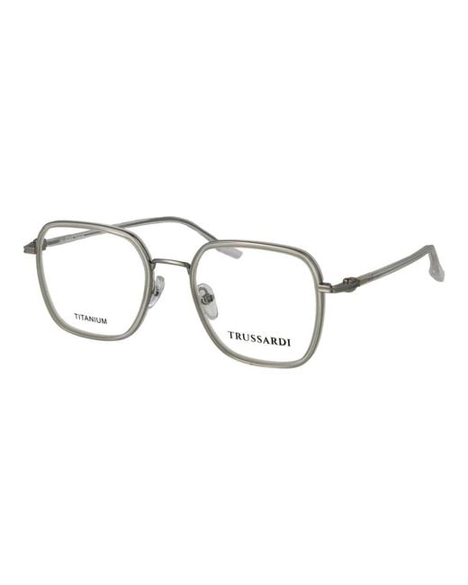 Trussardi Metallic Gray Titanium Glasses (frames)