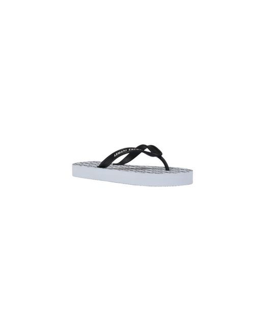 ARMANI EXCHANGE Blue White Rubber Flip