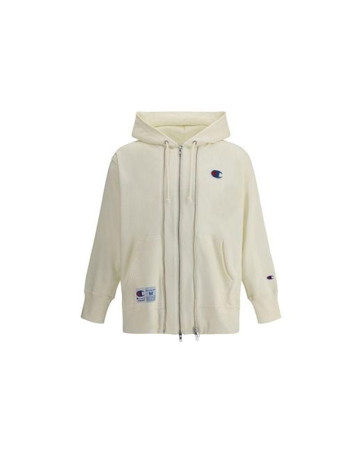 Undercover Natural Hoodie With Double Zipper for men