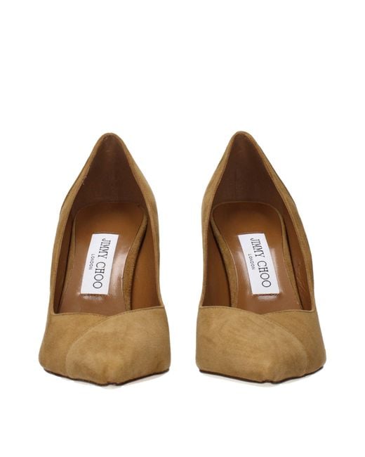 Jimmy Choo Brown Leather High Heel Pumps