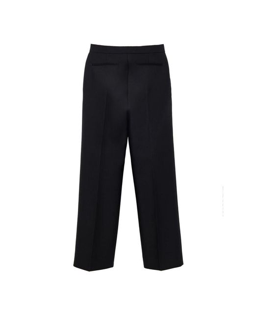 Gucci Blue Black Cotton Casual Pants