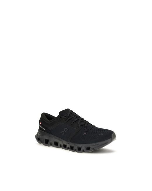 On Shoes Black Fabric Athletic Sneakers for men
