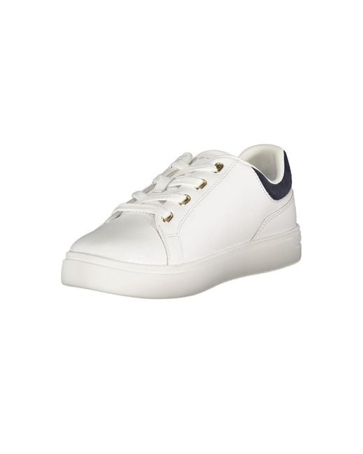 Tommy Hilfiger White Leather Sneaker