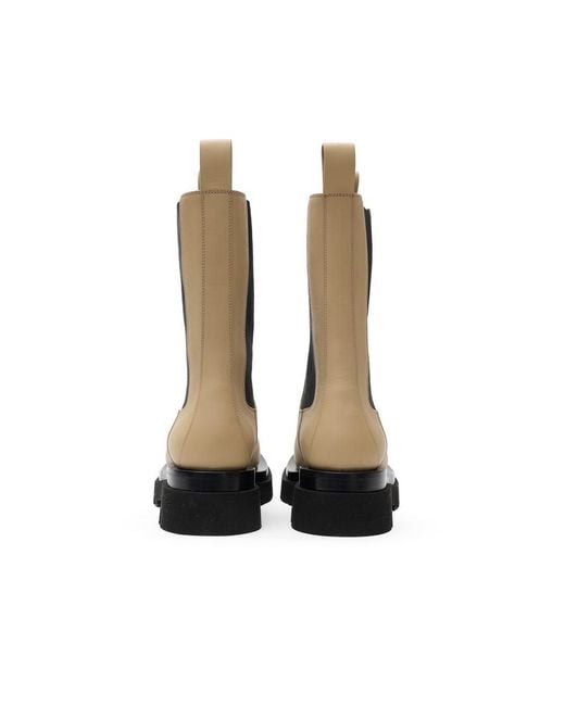 Bottega Veneta Black Beige Leather Boot