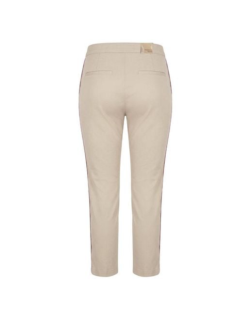 Trussardi Natural Beige Cotton Pants