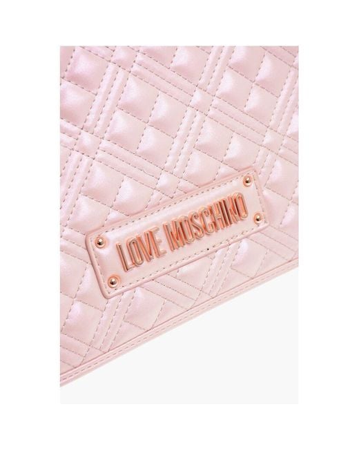 Moschino Pink Multicolor Polyethylene Shoulder Bag