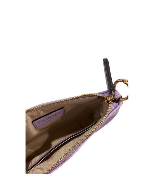 Twinset Purple Pu Shoulder Bag