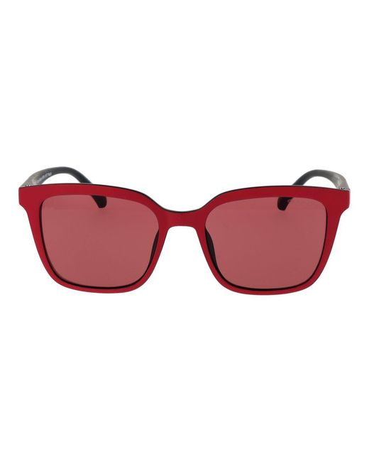 Gant Red Multicolor Plastic Sunglasses