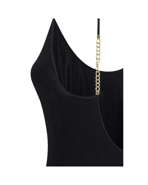 Saint Laurent Black Viscose Casual Dress